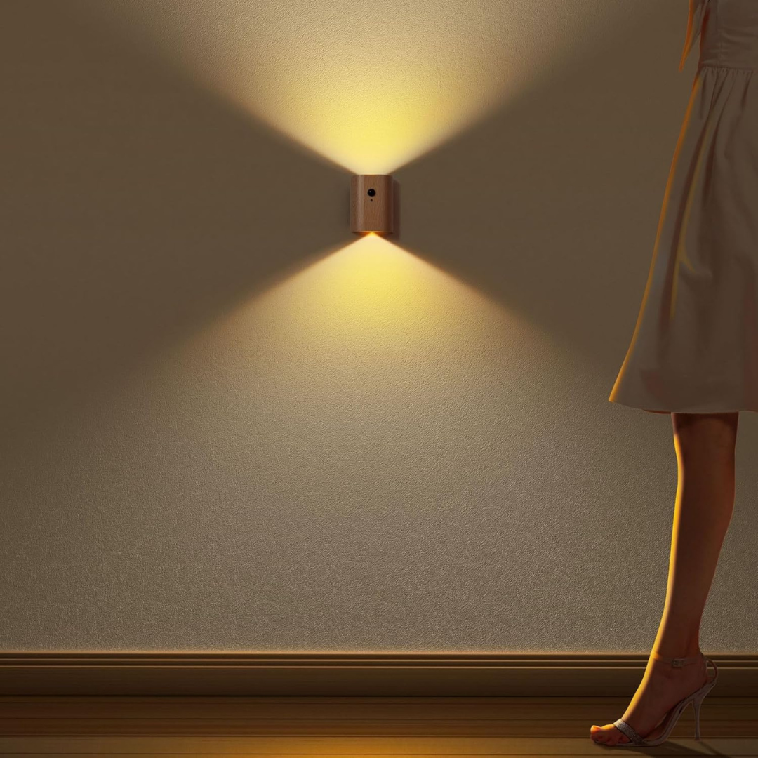 Applique murale LED rechargeable avec détecteur de mouvement – blanc chaud