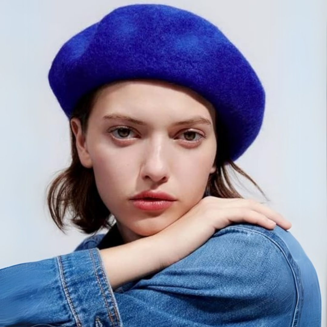 Béret français classique en laine