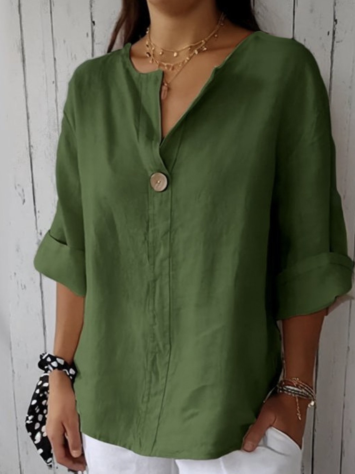 Blouse femme boutonnée