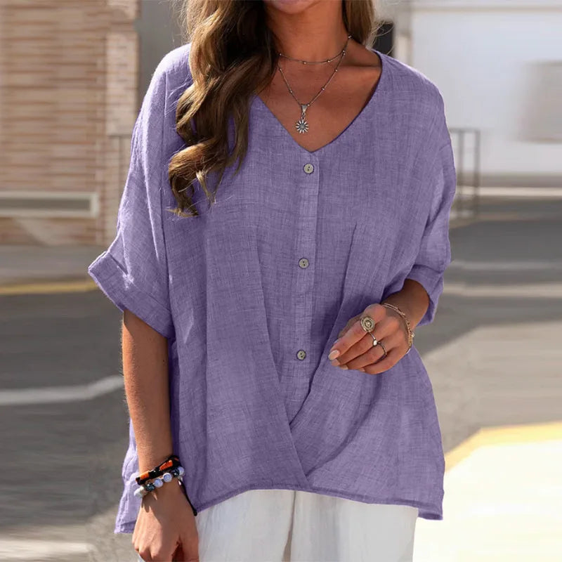 Blouse femme boutonnée