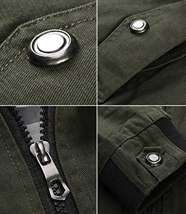 Blouson d’hiver coupe-vent pour homme style militaire