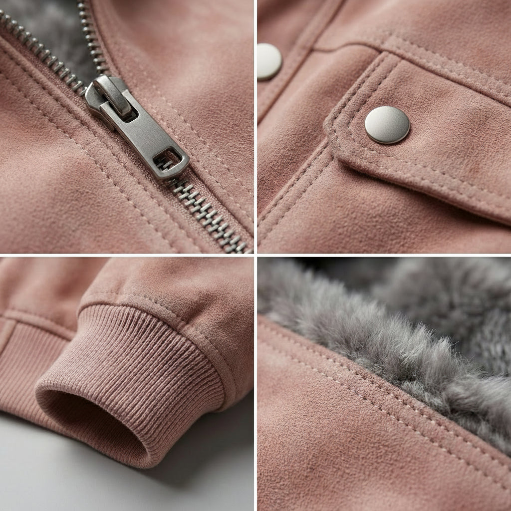 Blouson en cuir d’agneau