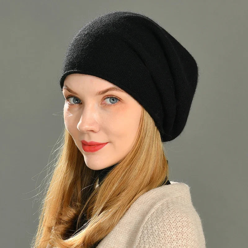 Bonnet en cachemire et laine