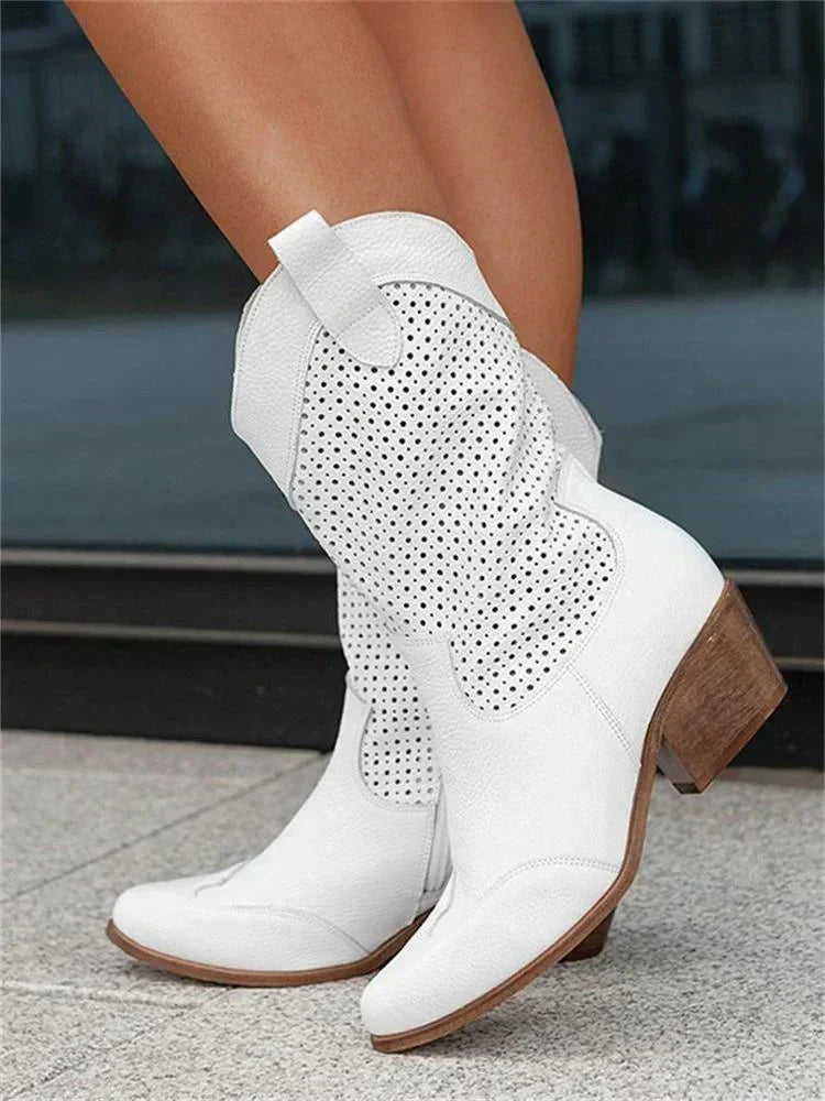 Bottes perforées - style western