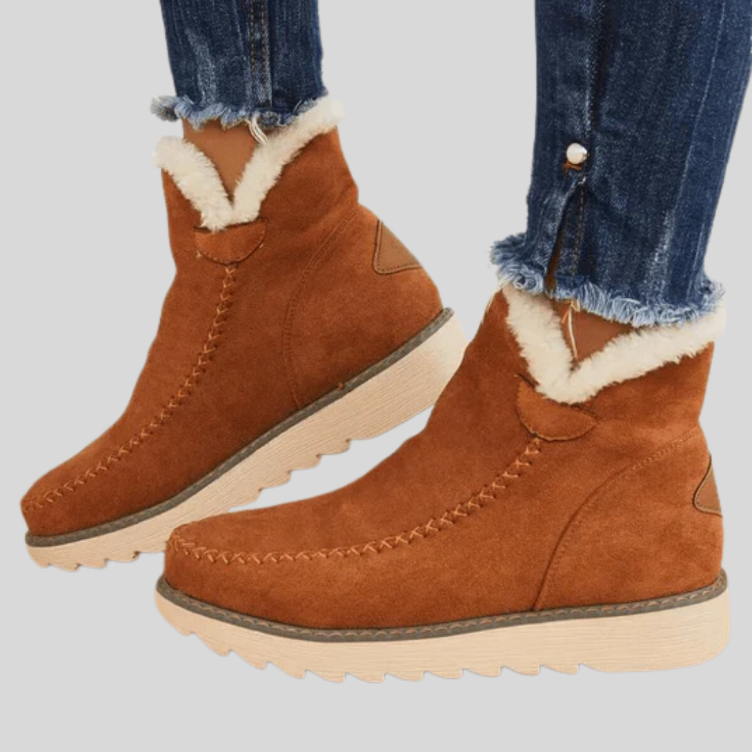 Bottines d’hiver doublées pour femme
