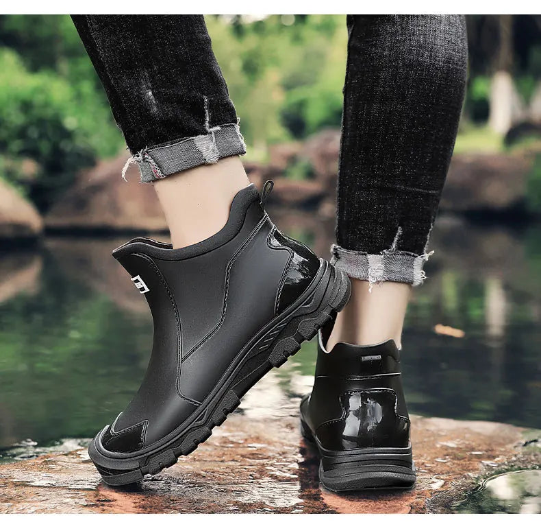 Bottines tout-terrain imperméables pour homme à semelle isolante