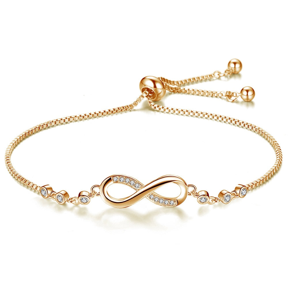 Bracelet élégant avec symbole de l’infini