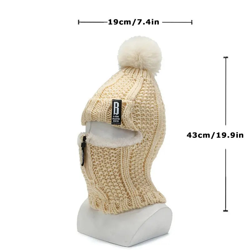 Cagoule en maille pour femme