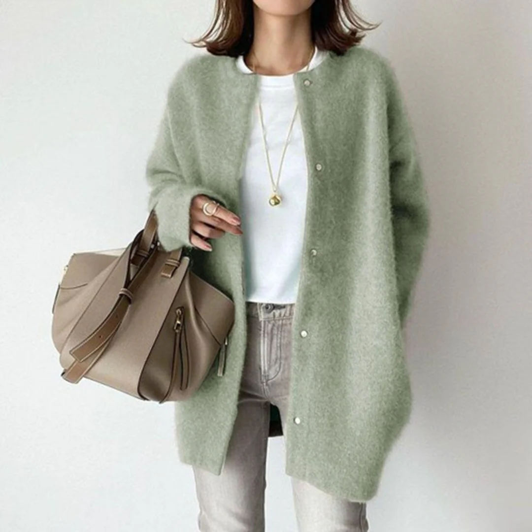 Cardigan long coupe ample pour femme