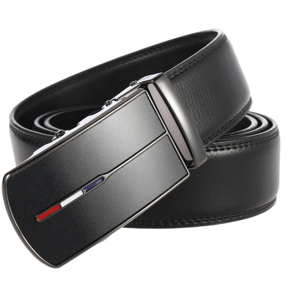 Ceinture de luxe élégante pour homme à boucle automatique