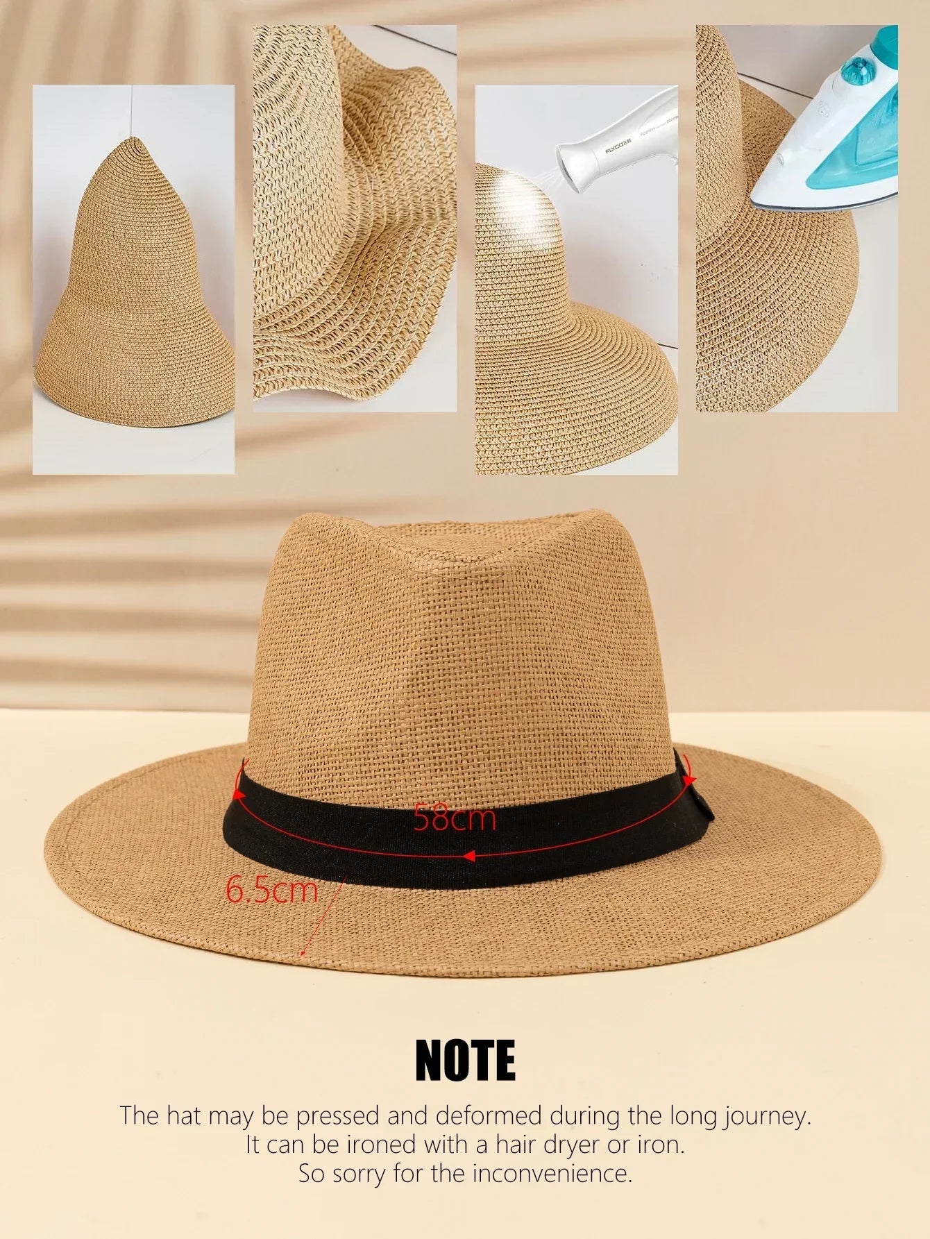 Chapeau de plage | chapeau d’été élégant pour la protection