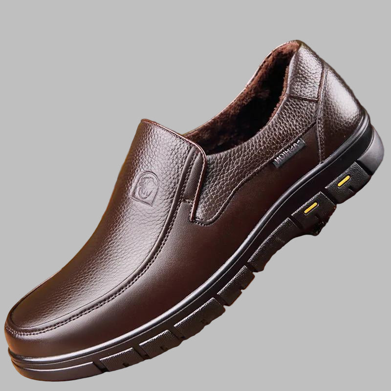 Chaussures décontractées en cuir véritable pour homme