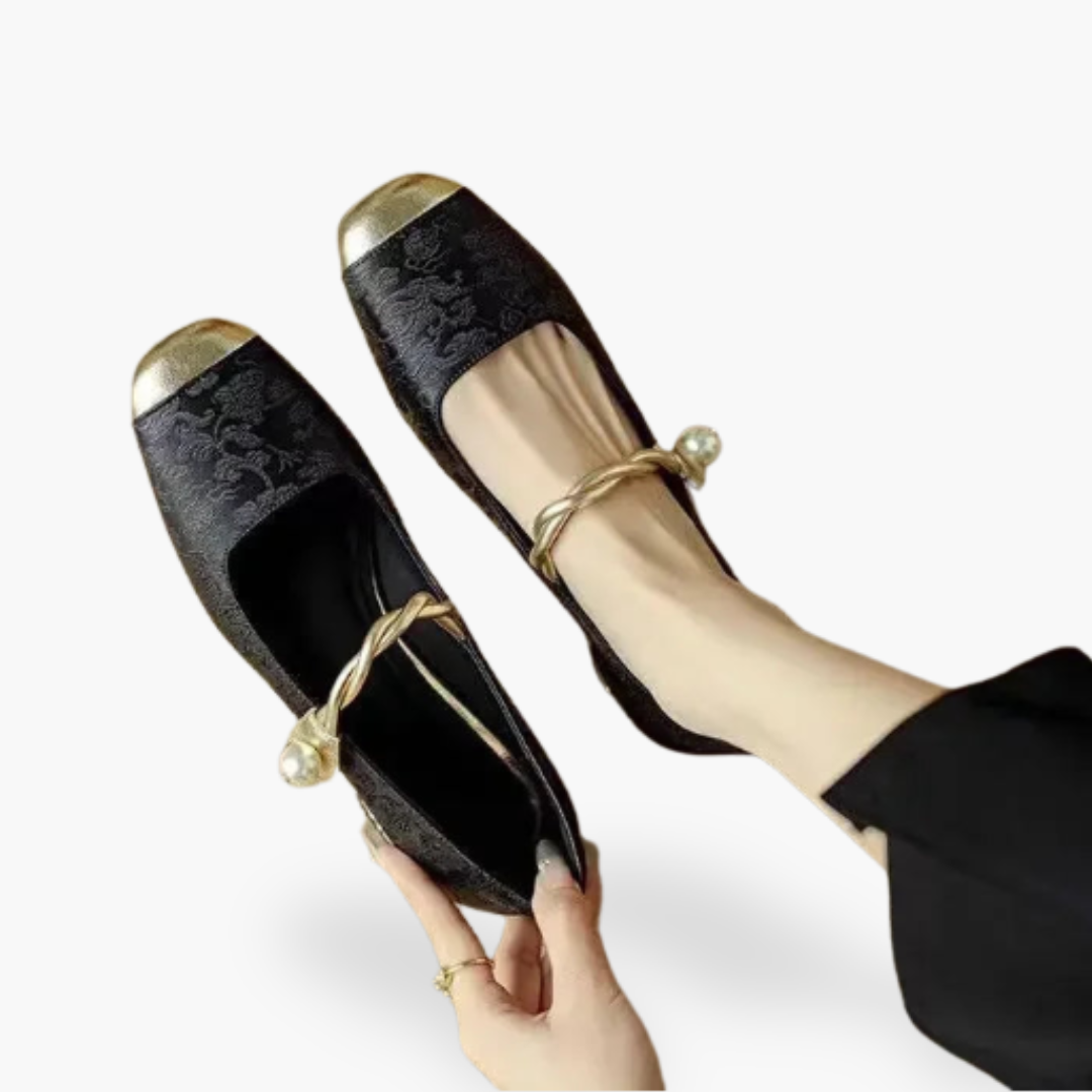 Chaussures Mary Jane pour femme à bout carré et petit talon