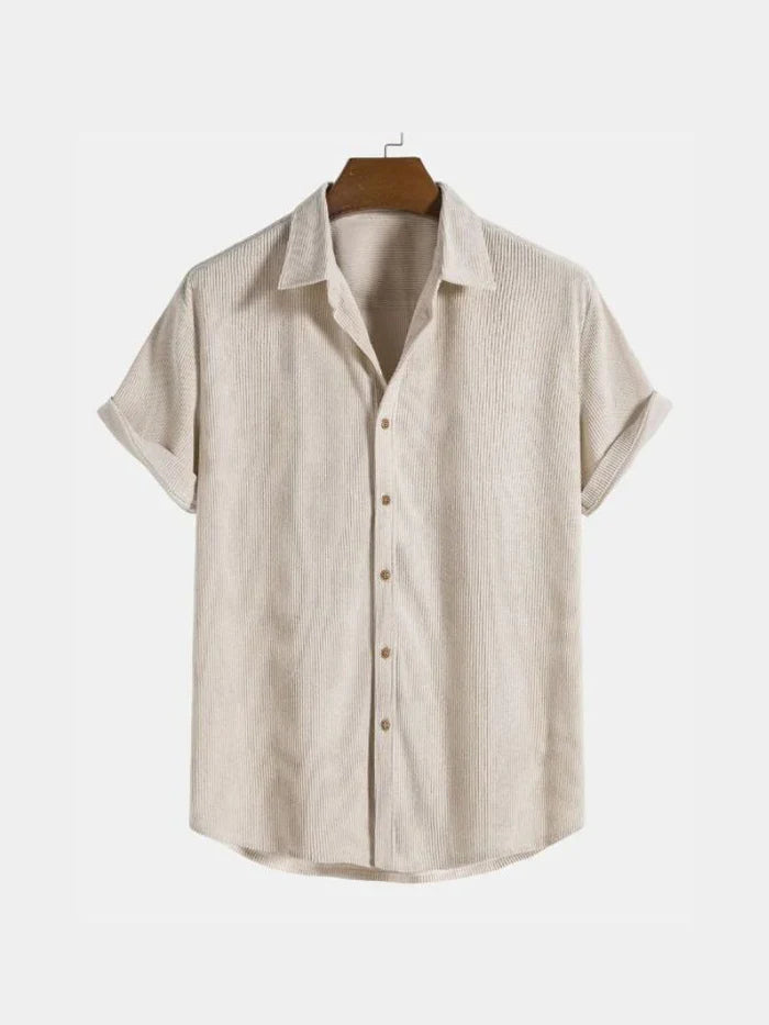 Chemise homme boutonnée, coupe décontractée