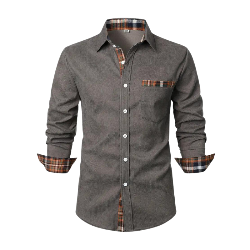 Chemise homme décontractée à manches longues