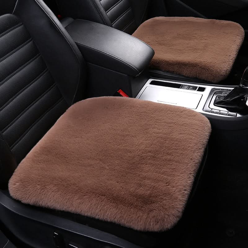 Coussin de siège en peau de mouton, laine chaude pour voiture et maison