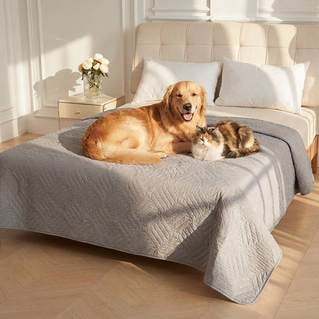 Couverture pour animaux de compagnie imperméable et lavable pour le lit et le canapé