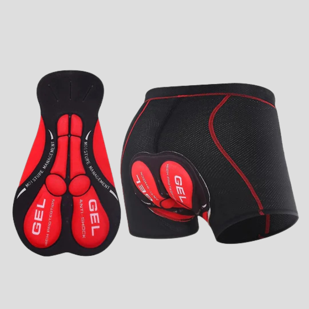 Cuissard de cyclisme unisexe avec insert en gel