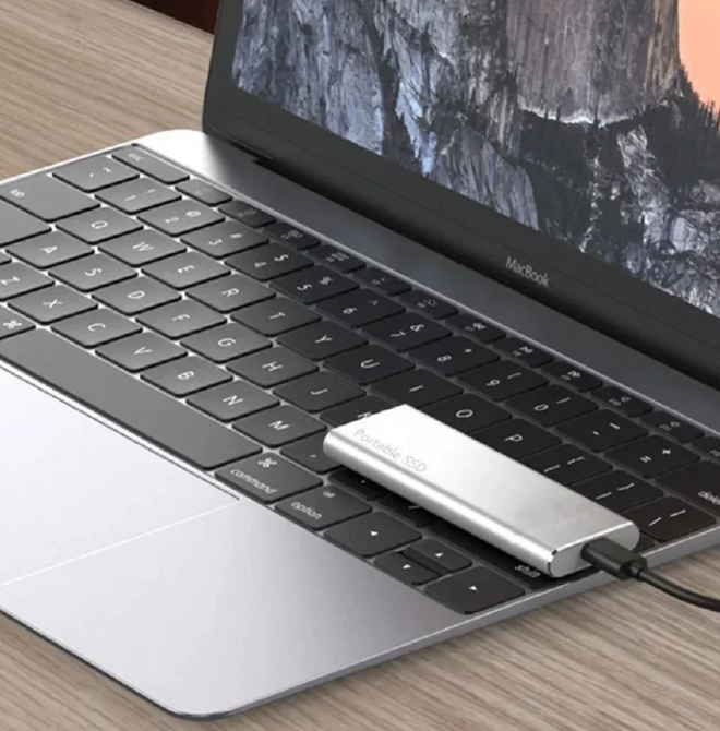 Disque SSD externe portable USB‑C 4 To pour PC et Mac