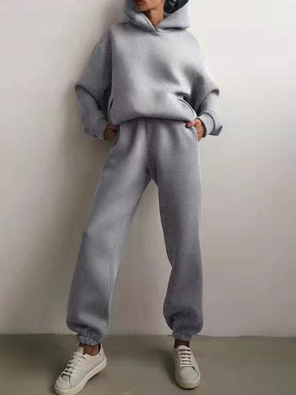 Ensemble femme sweat à capuche et pantalon de jogging - oversize