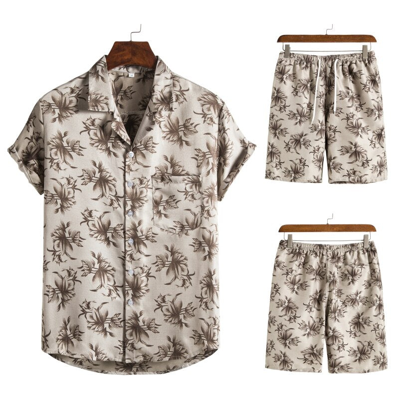 Ensemble hawaïen pour homme pour l’été