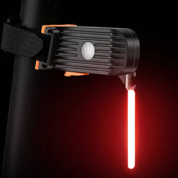 Feu arrière de vélo rechargeable en forme de tube