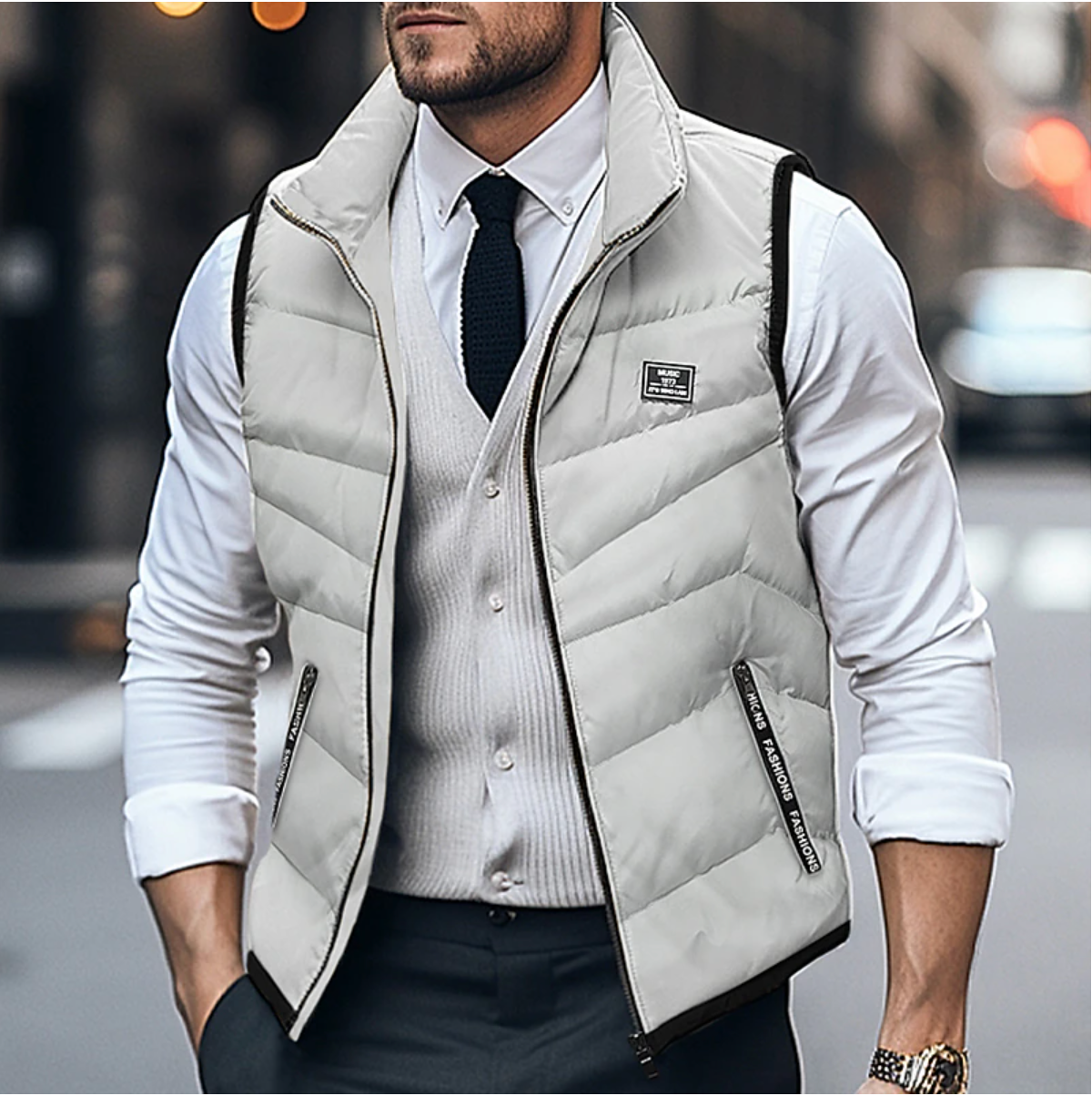 Gilet matelassé et rembourré pour homme