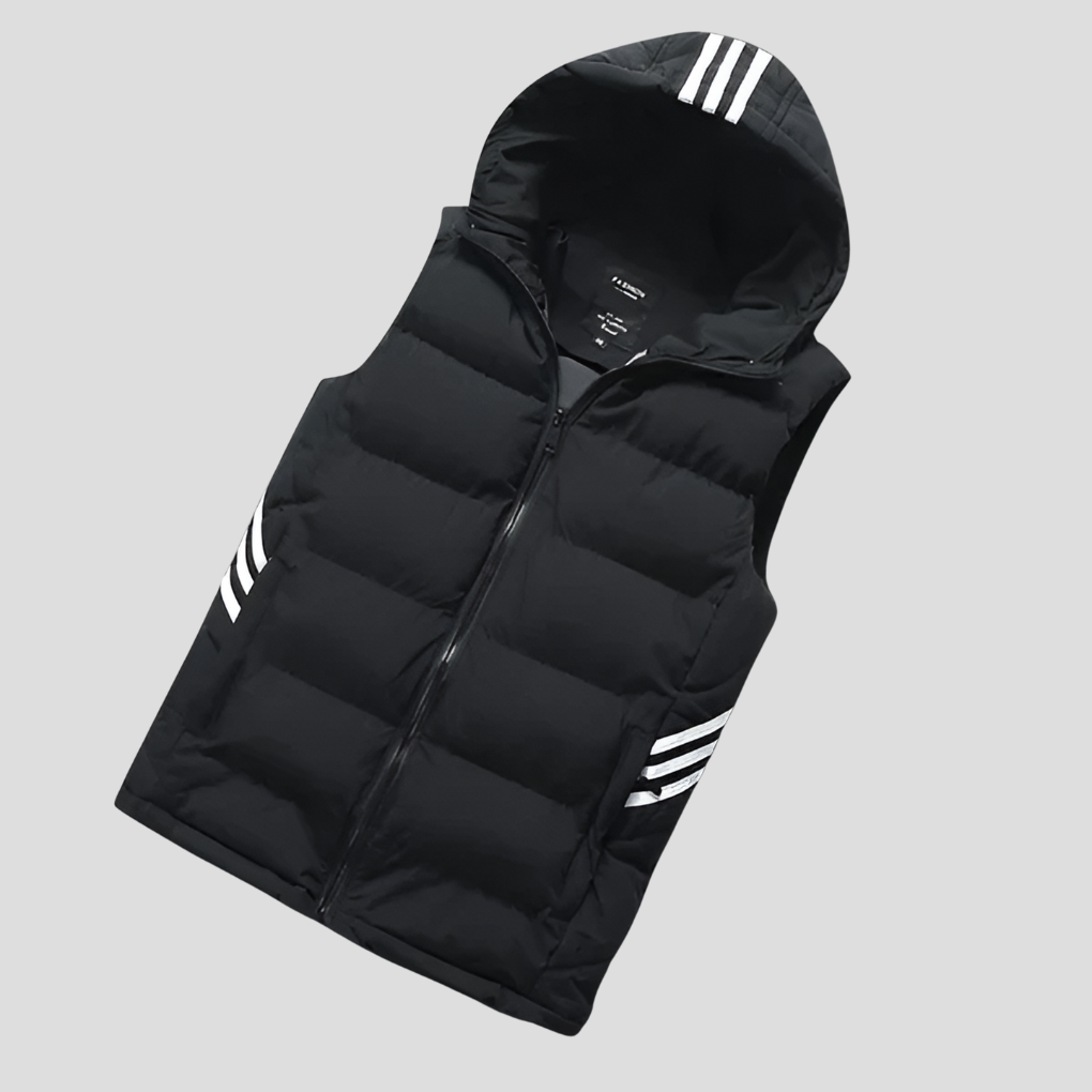 Gilet sans manches à capuche pour homme