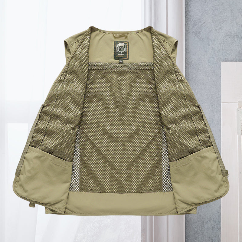 Gilet utilitaire multipoche pour homme