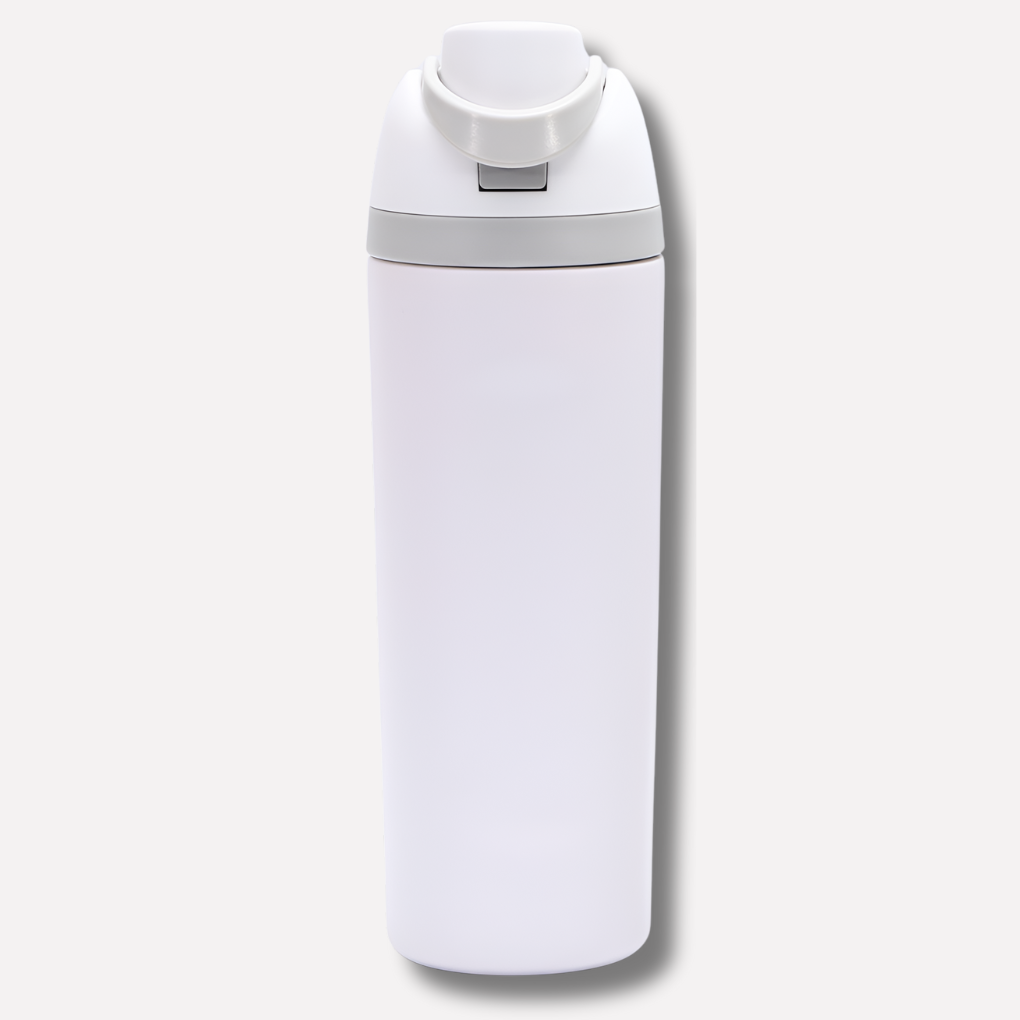 Gourde isotherme avec paille intégrée