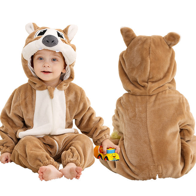Grenouillère bébé à capuche confortable – douce chaleur hivernale