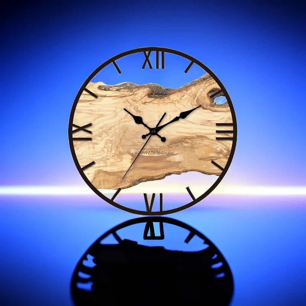 Horloge murale en acrylique transparent | design moderne - silencieuse - installation facile