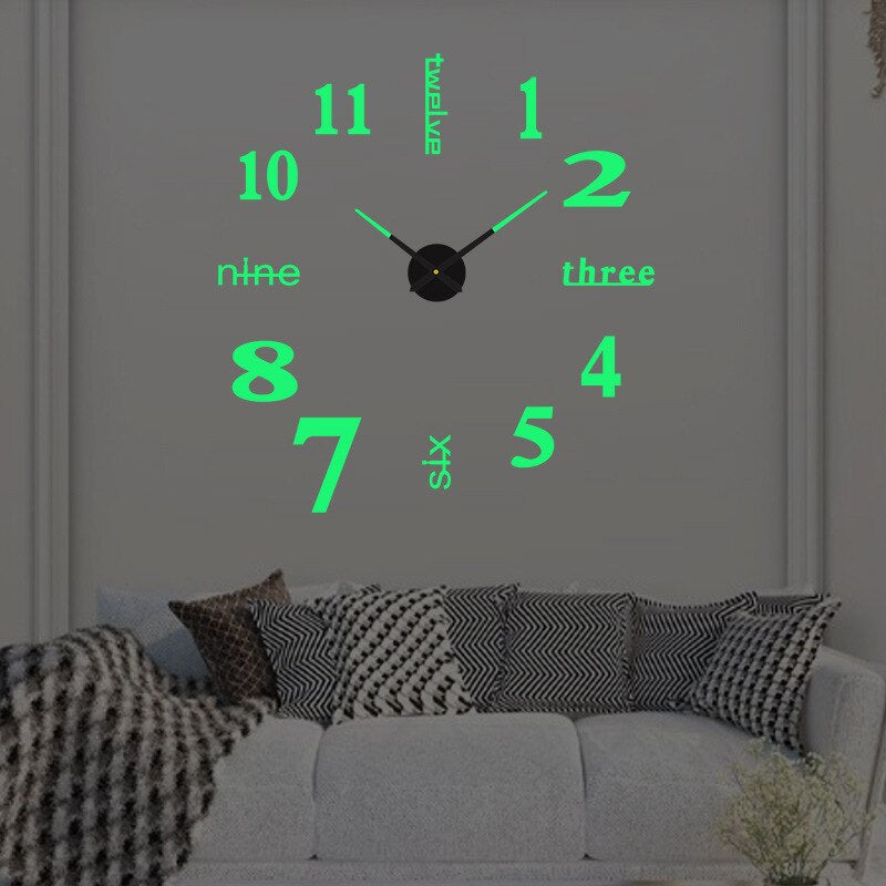 Horloge murale moderne grand format