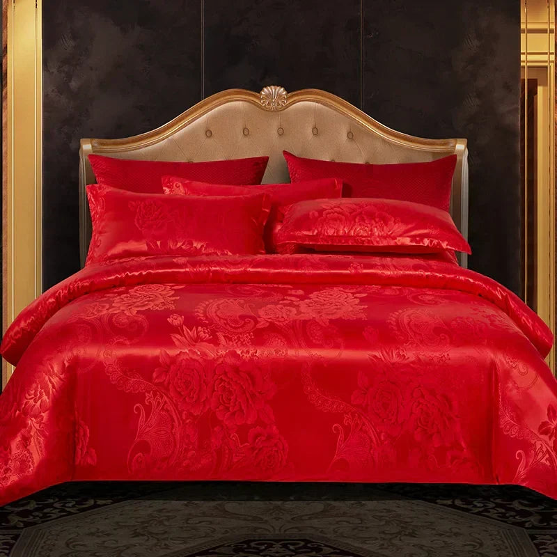 Housse de couette en tissu jacquard pour la chambre