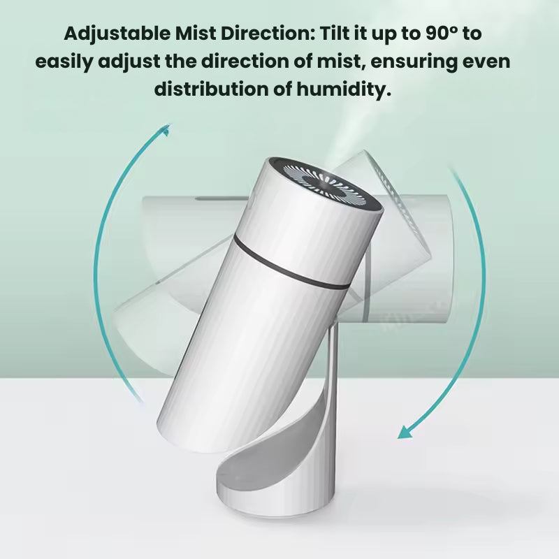 Humidificateur de voyage à ultrasons rechargeable avec éclairage LED