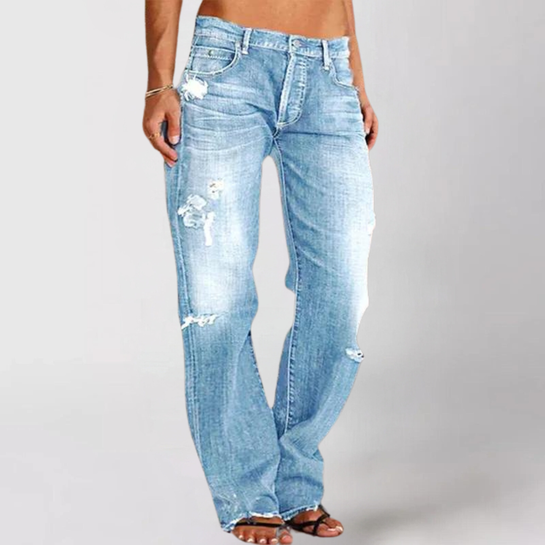 Jean en denim large, coupe décontractée
