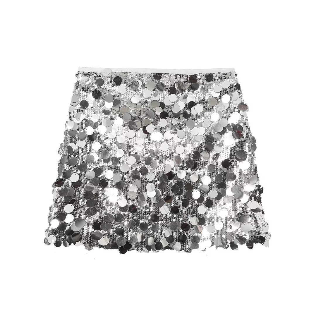 Jupe à paillettes éblouissante et scintillante