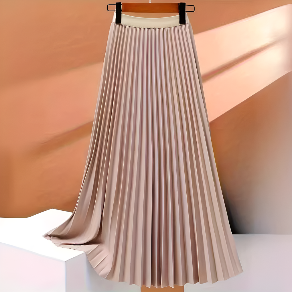 Jupe midi plissée élégante femme