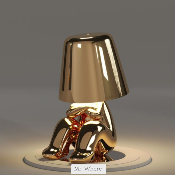 Lampe de table LED sans fil, rechargeable, design, à intensité réglable (blanc chaud)
