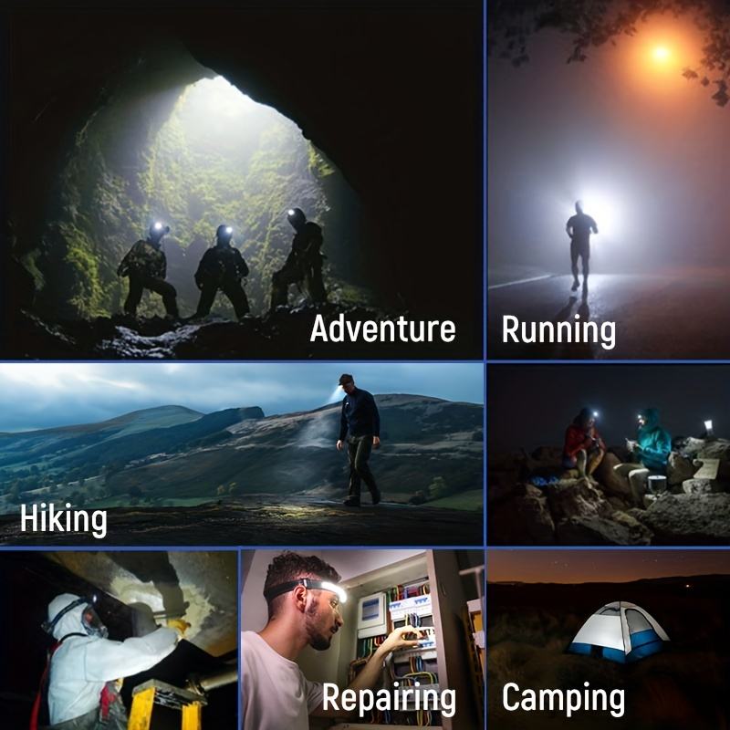 Lampe frontale LED X3 – étanche et rechargeable pour la course à pied, la randonnée et les aventures en plein air