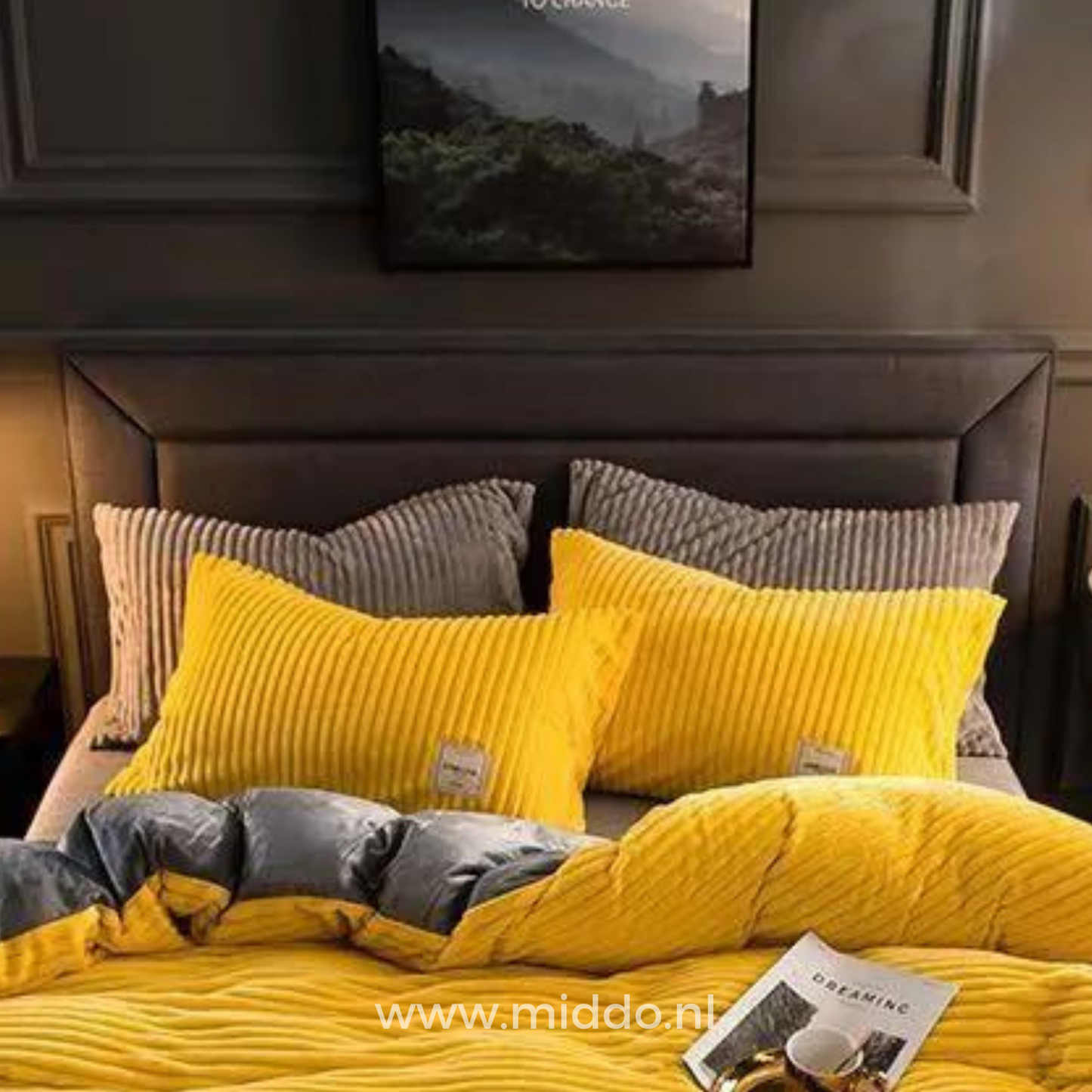 Lot de 2 housses de coussin en polaire velours | Agréablement douces et chaudes