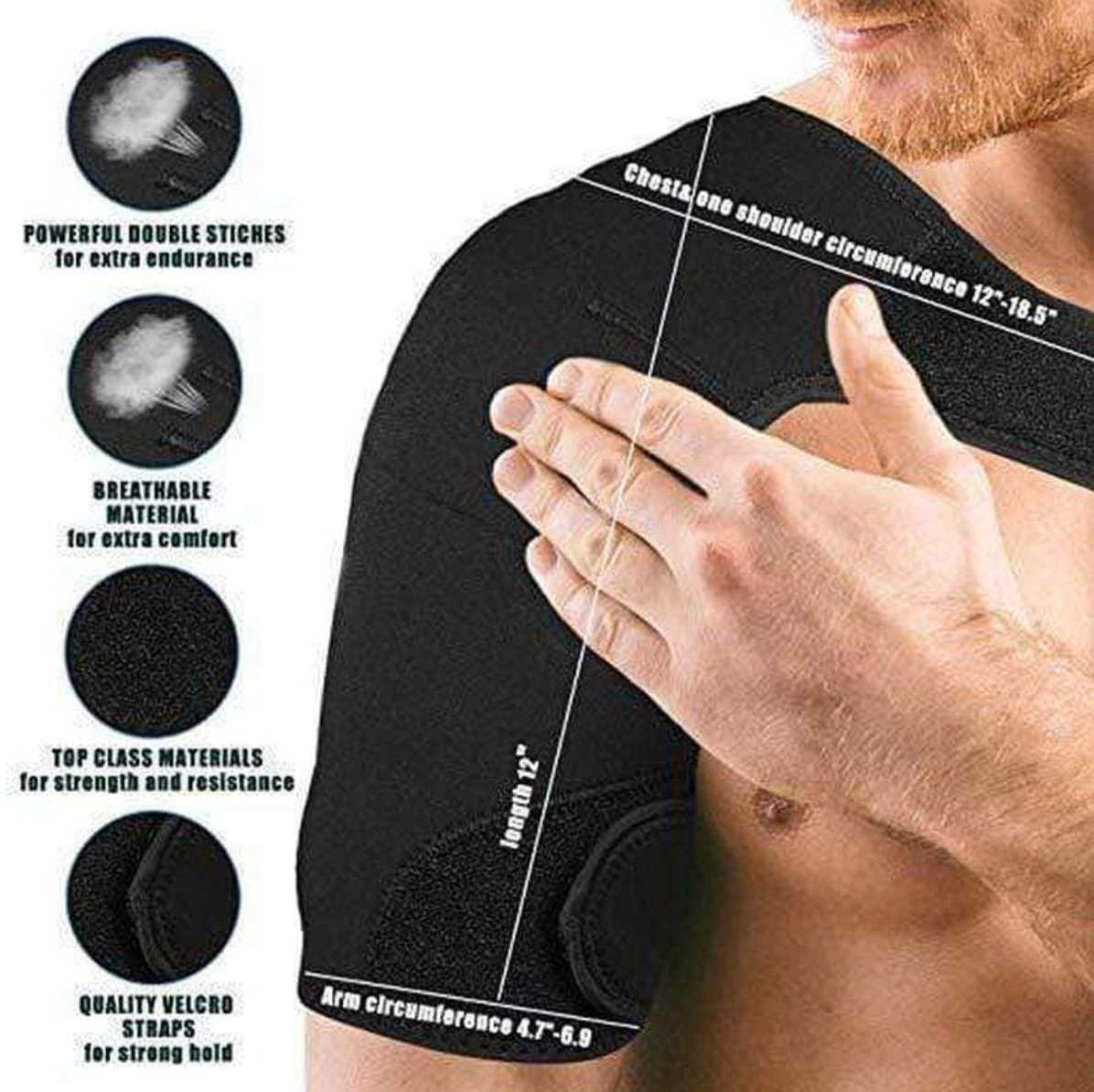 Manchon de compression d’épaule pour femmes avec sangles de maintien