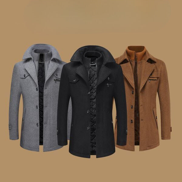 Manteau long chaud et élégant pour homme