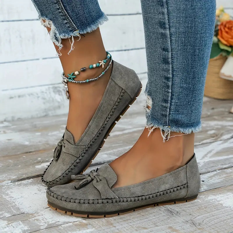 Mocassins orthopédiques à glands pour femme