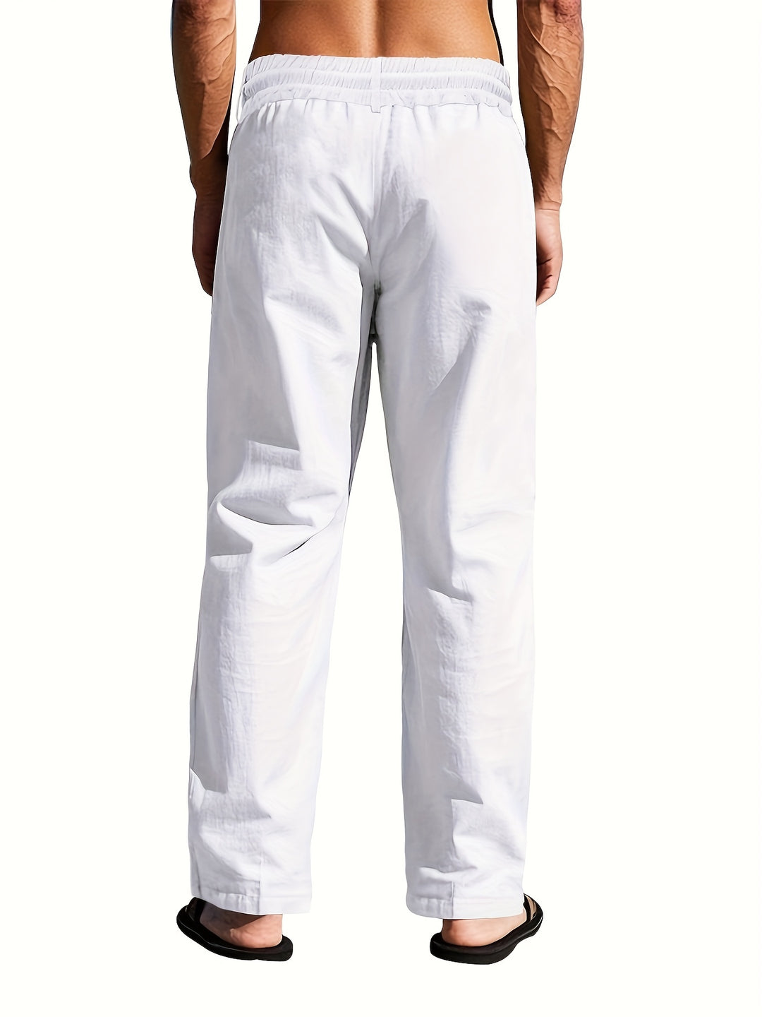 Pantalon chino homme à cordon de serrage, coupe décontractée
