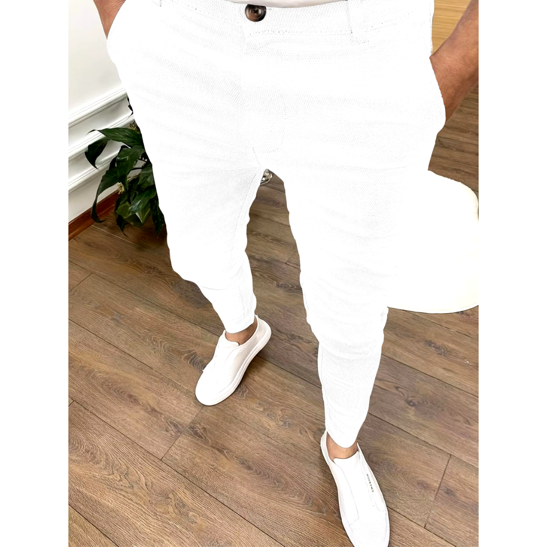 Pantalon habillé coupe slim pour homme