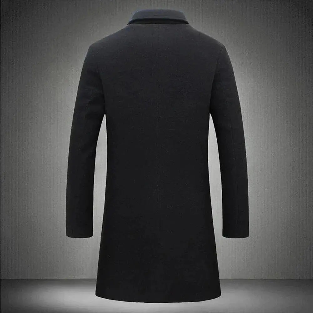 Pardessus long coupe slim pour homme