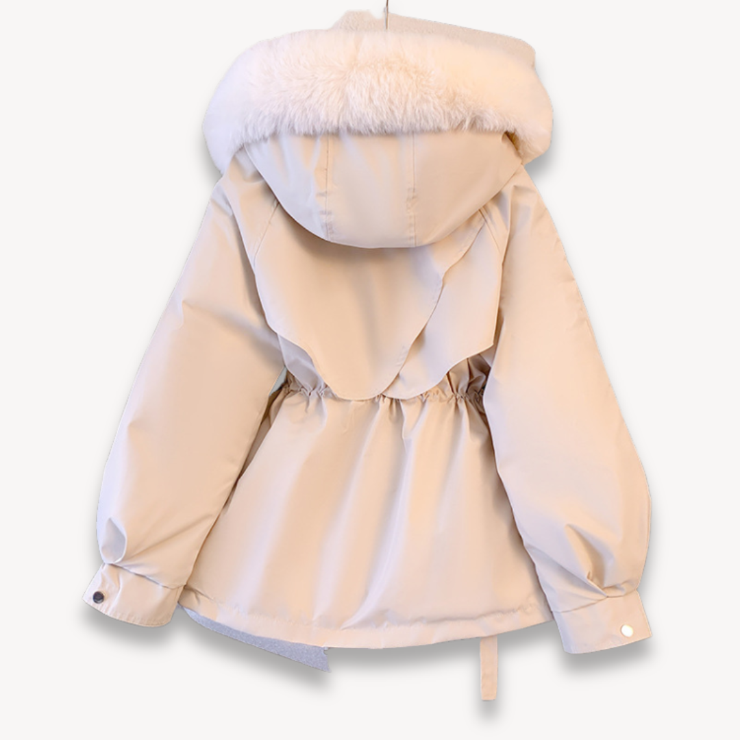 Parka d'hiver pour femme avec capuche amovible