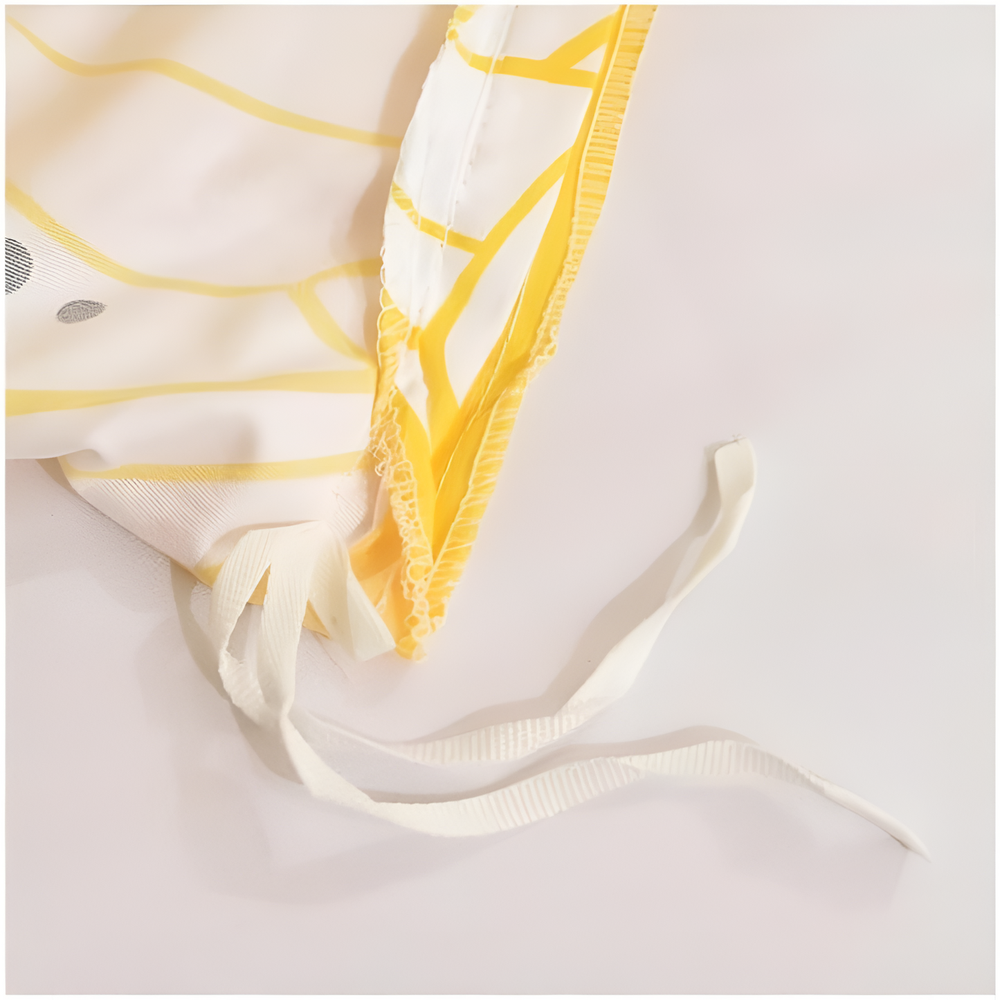 Parure de housse de couette 3 pièces fleur jaune