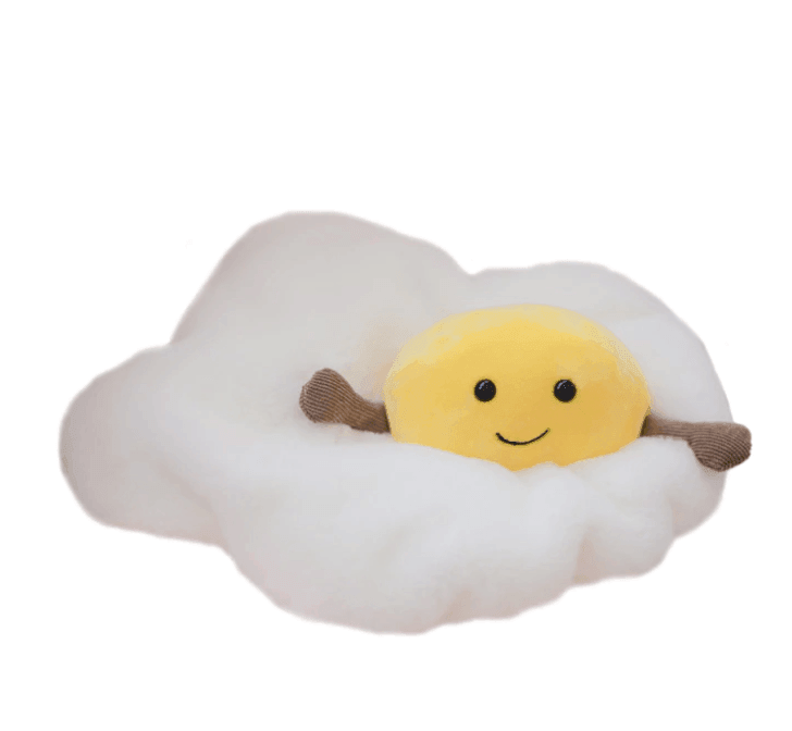 Peluche en forme de croissant, compagnon doux à câliner pour enfants et adultes, brun et crème, faite main